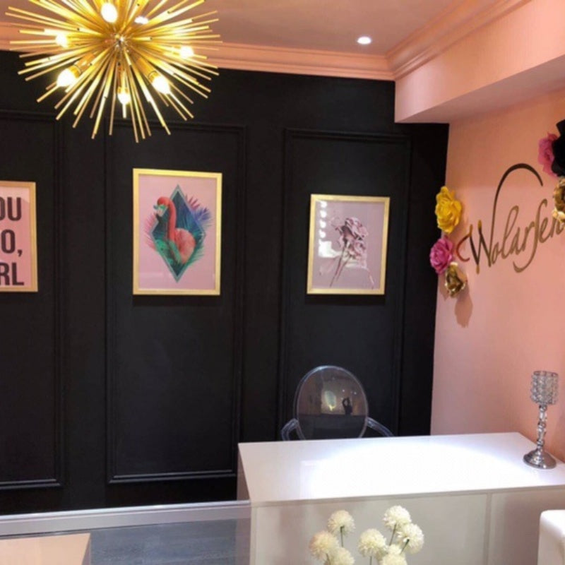 Gold Mid-Century Chandelier – Spherical Elegance