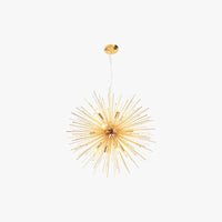 Gold Starburst Pendant Light – Mid-Century Style