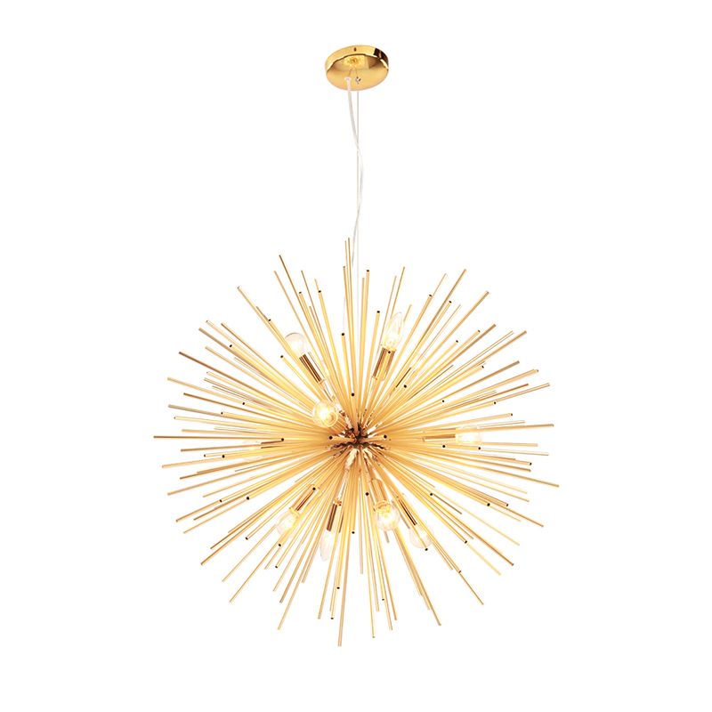 Gold Starburst Pendant Light – Mid-Century Style