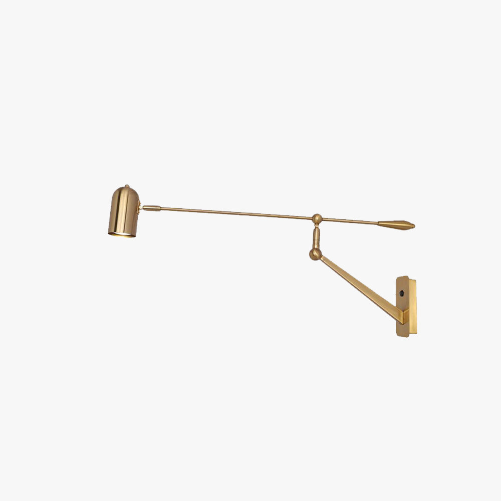 Gold Wall Lamp with Adjustable Multi-Arms