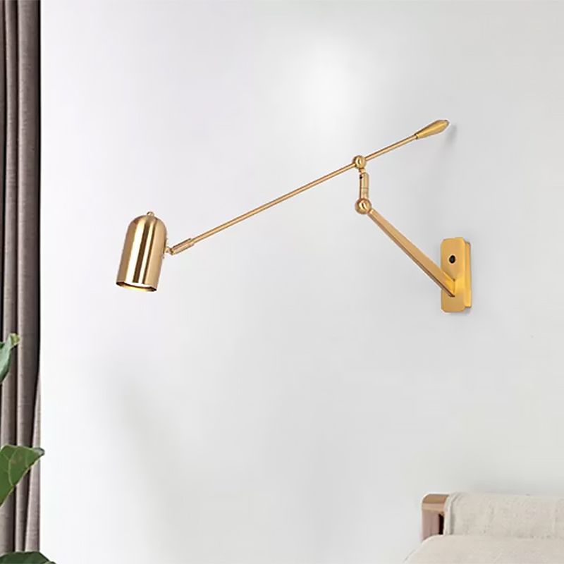 Gold Wall Lamp with Adjustable Multi-Arms