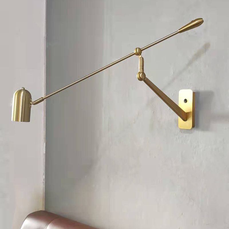 Gold Wall Lamp with Adjustable Multi-Arms