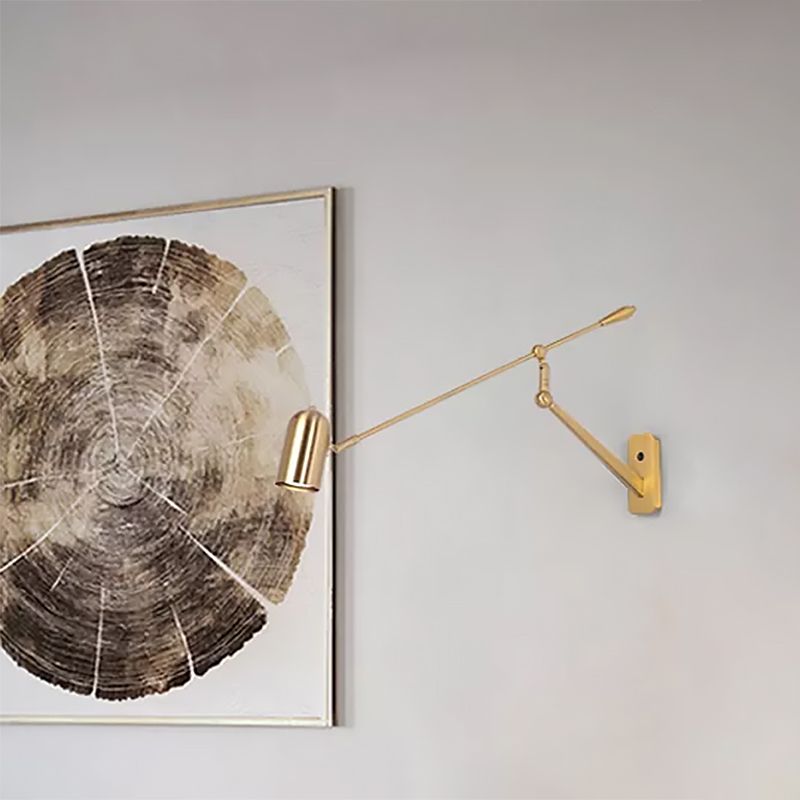 Gold Wall Lamp with Adjustable Multi-Arms