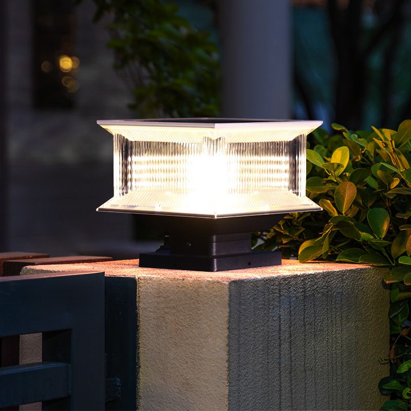 Industrial Outdoor Solar Remote Post-Pier Light