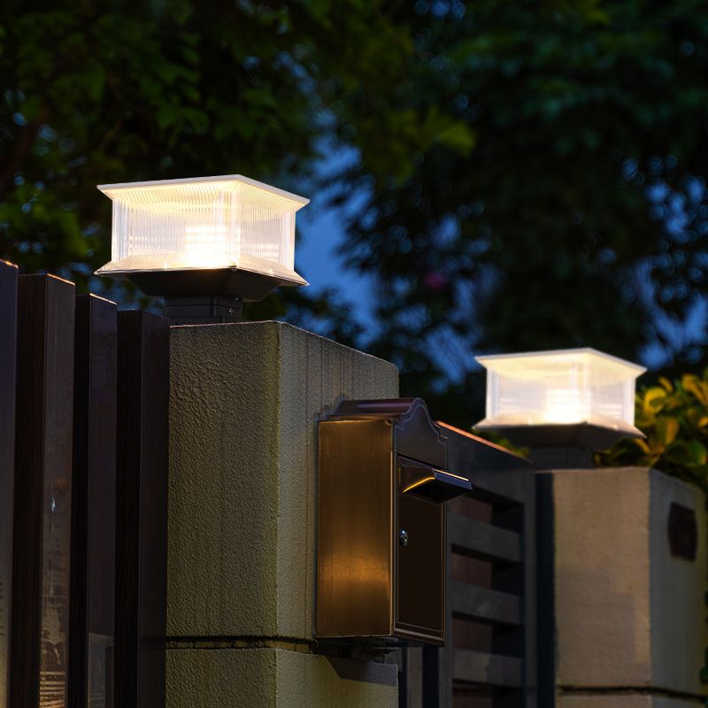 Industrial Outdoor Solar Remote Post-Pier Light