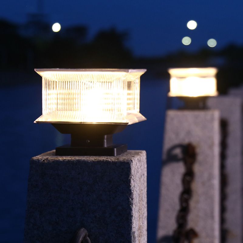 Industrial Outdoor Solar Remote Post-Pier Light