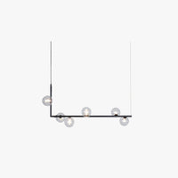 L-Shaped Pendant Light & Mid-Century Charm