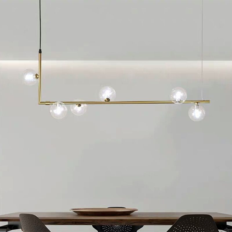 L-Shaped Pendant Light & Mid-Century Charm
