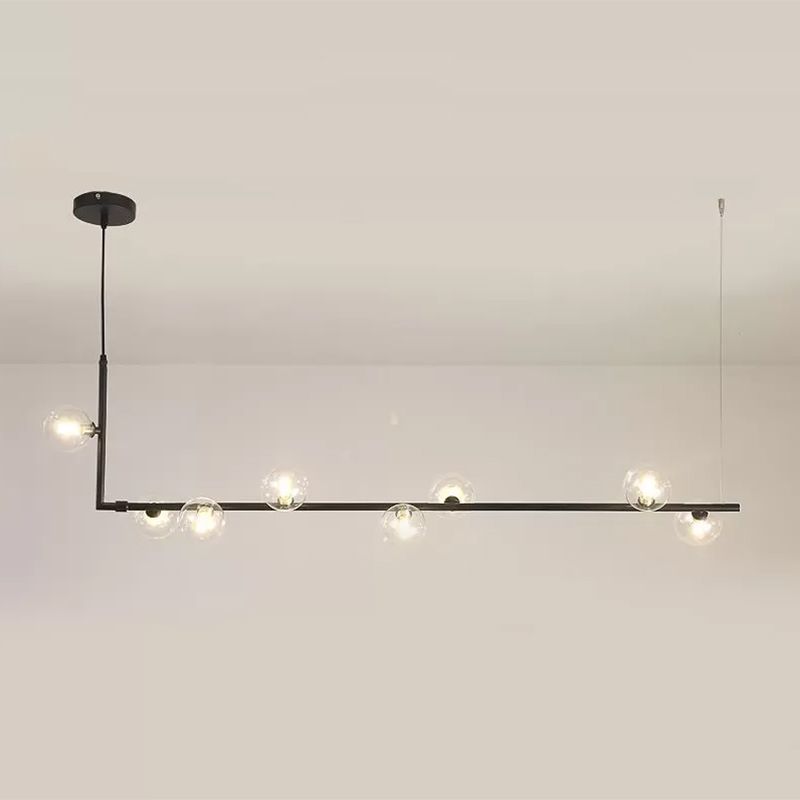 L-Shaped Pendant Light & Mid-Century Charm