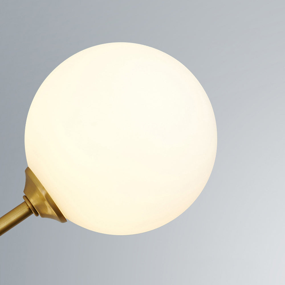 Mid-Century Chandelier – Adjustable Glass Shades