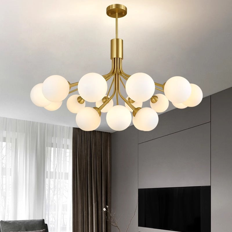 Mid-Century Modern Chandelier, Multi-Arm Design