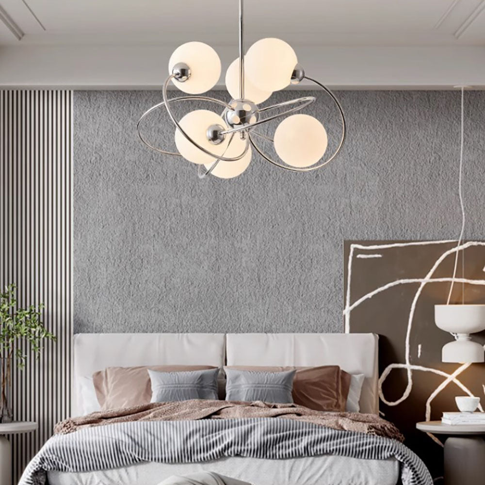 Mid-Century Modern Chandelier with Adjustable Height