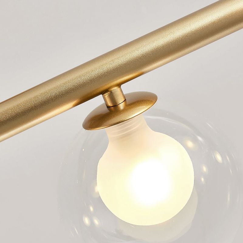 Mid-Century Modern Pendant Light, Glass Shades