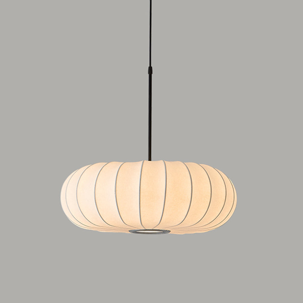 Mid-Century Pendant Light & Fabric Shade Accent