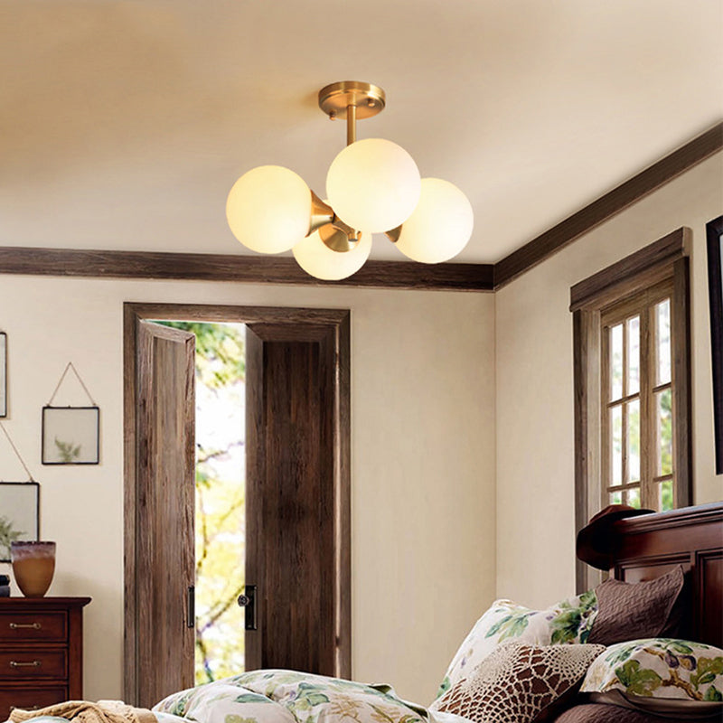 Mid-Century Pendant Light & Globe Accents