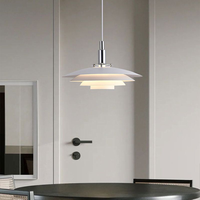 Mid-Century Pendant Light & Layered Disc Design