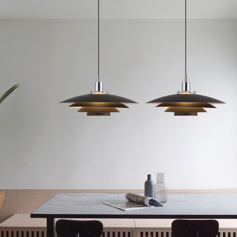 Mid-Century Pendant Light & Layered Disc Design