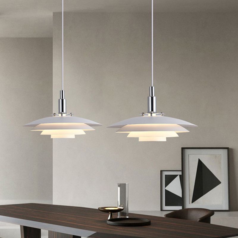 Mid-Century Pendant Light & Layered Disc Design