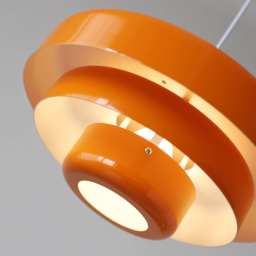Mid-Century Pendant Light – Retro Stacked Shades