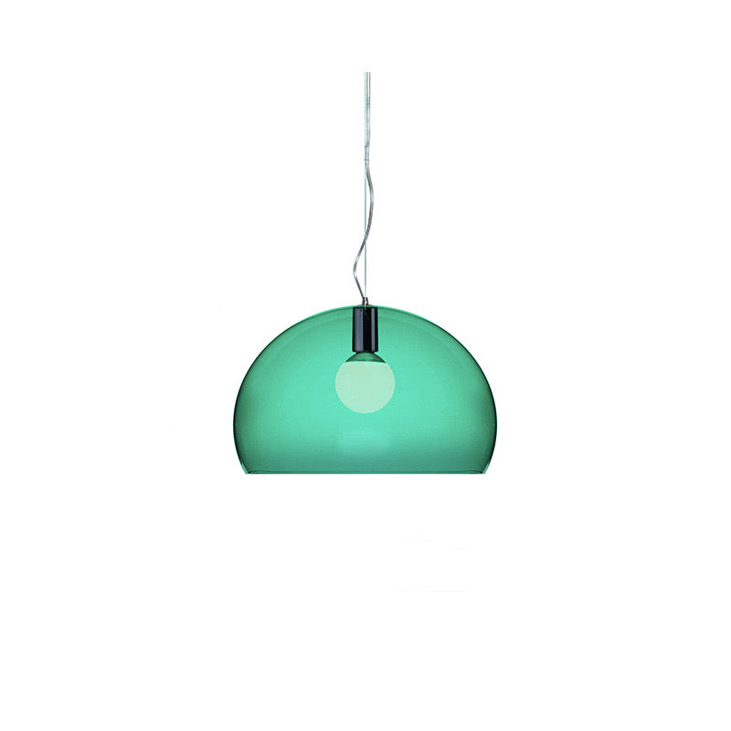 Mid-Century Pendant Light with Dome Shade
