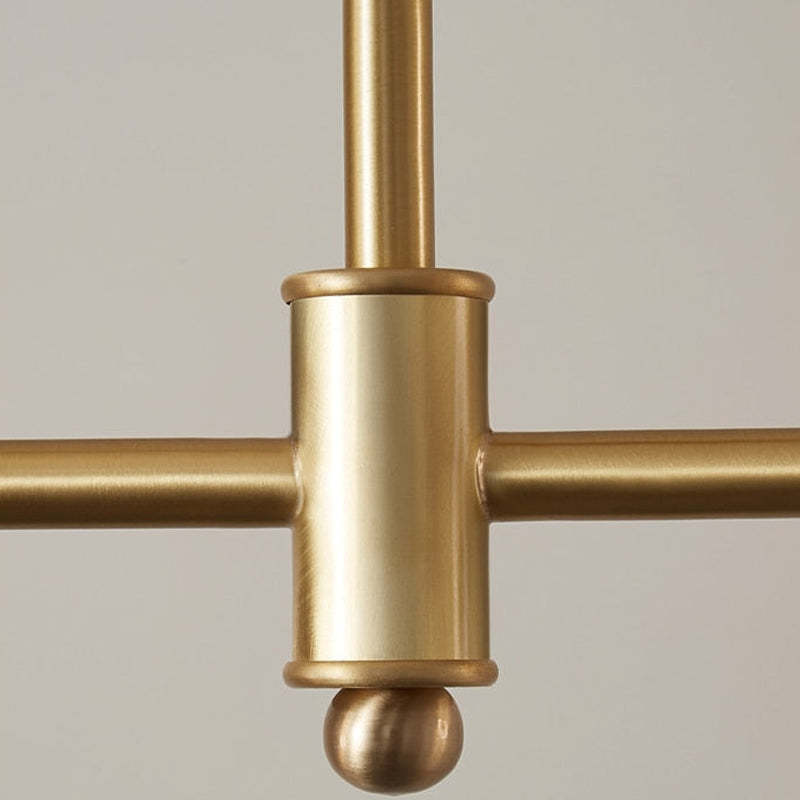 Mid-Century Pendant Light with Gold Finish