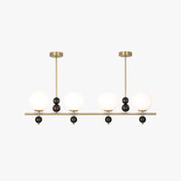 Mid-Century Pendant Light with Spherical Shades