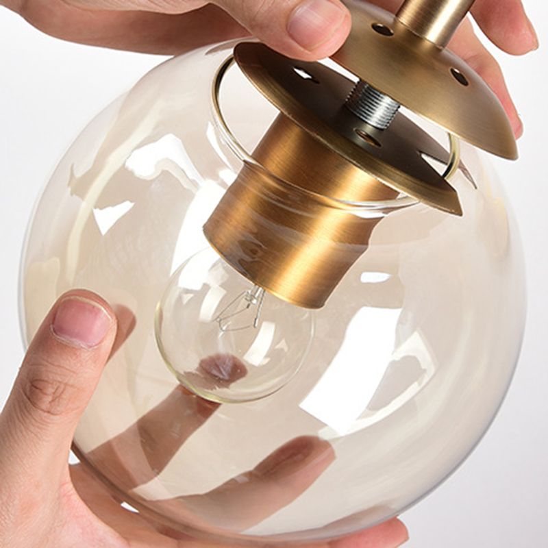 Mid-Century Sconce Lamp – Dual Glass Shades