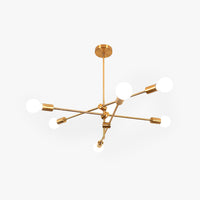 Mid-Century Starburst Chandelier with Spheres