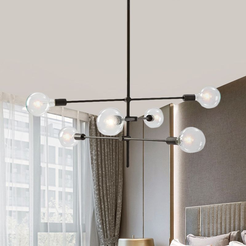 Mid-Century Starburst Chandelier with Spheres