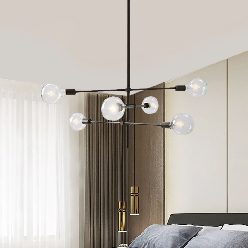 Mid-Century Starburst Chandelier with Spheres