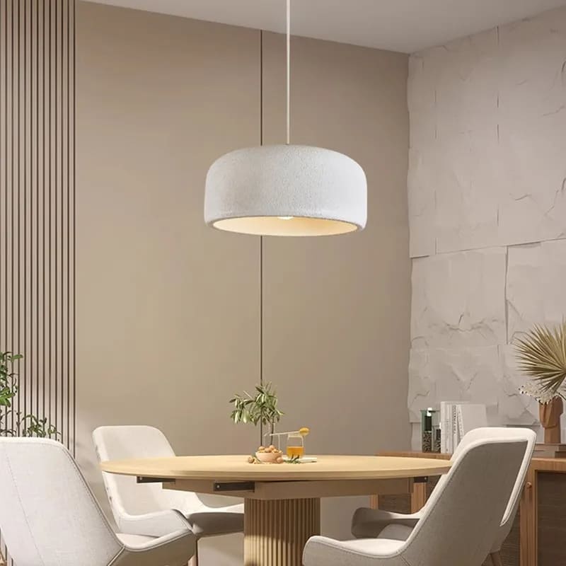 Wabi-Sabi Cylindrical Open-Bottom Pendant Light