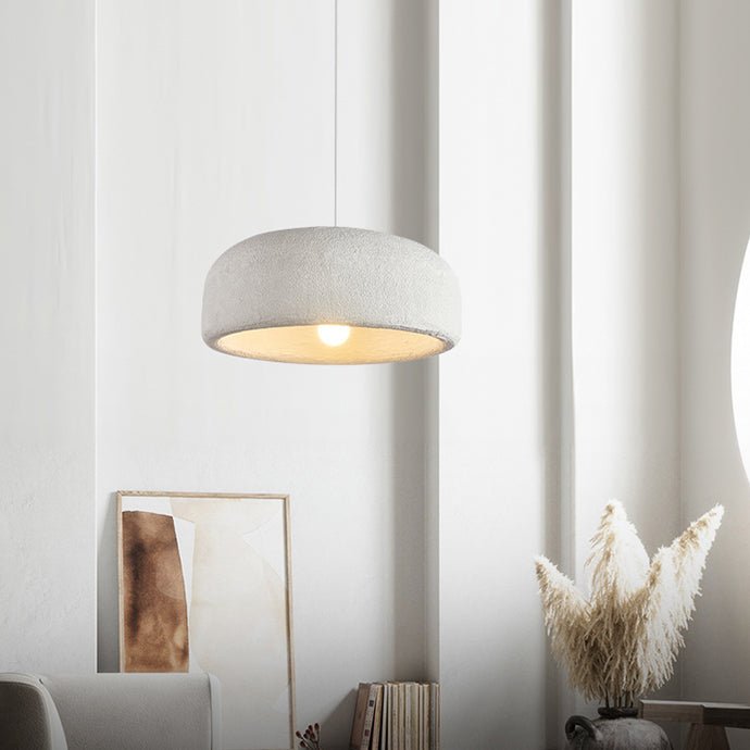 Wabi-Sabi Cylindrical Open-Bottom Pendant Light