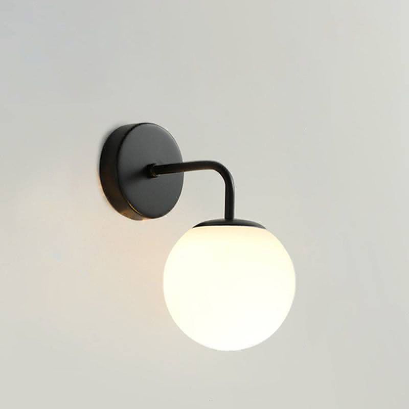 Minimalist Wall Lamp & Modern Glass Shade