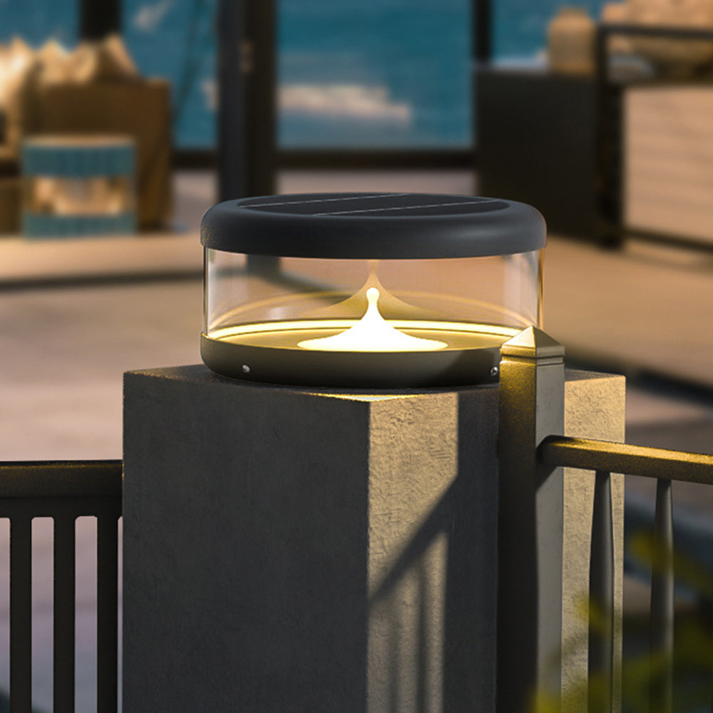 Modern Black Outdoor Post&Pier Mount Light