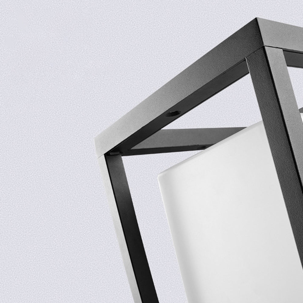 Modern-Industrial Outdoor Post & Pier-Mount Light