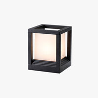 Modern-Industrial Outdoor Post & Pier-Mount Light