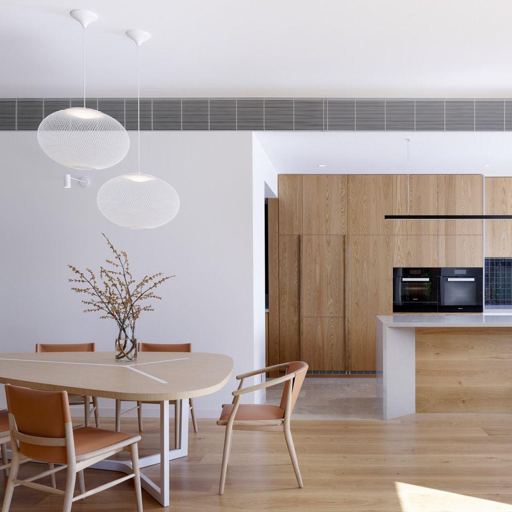 Minimalist Lattice-Designed Oval LED Pendant Light