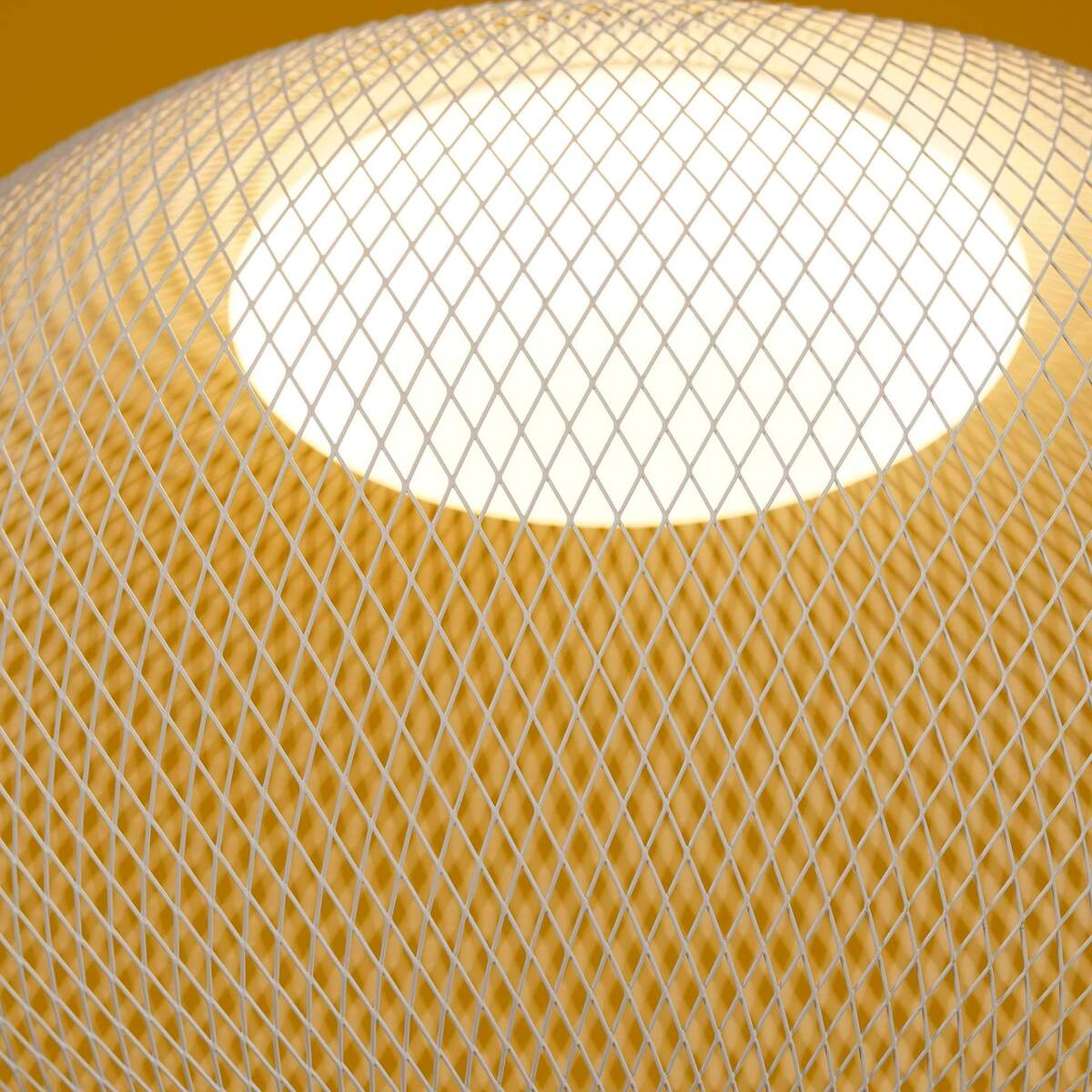 Minimalist Lattice-Designed Oval LED Pendant Light