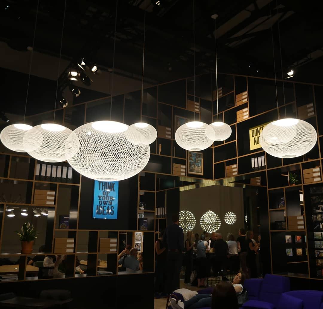 Minimalist Lattice-Designed Oval LED Pendant Light
