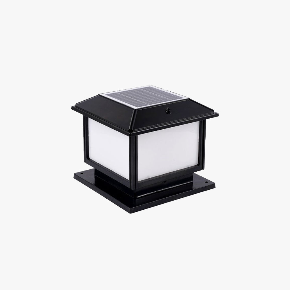 Modern Outdoor Solar Remote Post&Pier Light