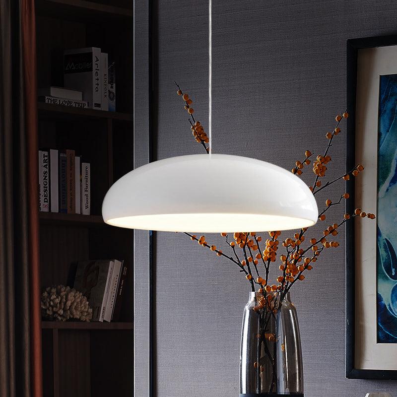 Bauhaus Smooth Semi-Elliptical Dome Pendant Light