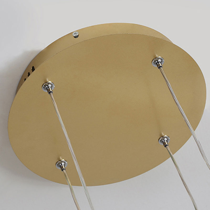 Minimalist Tiered Multi-Ringed LED Chandelier