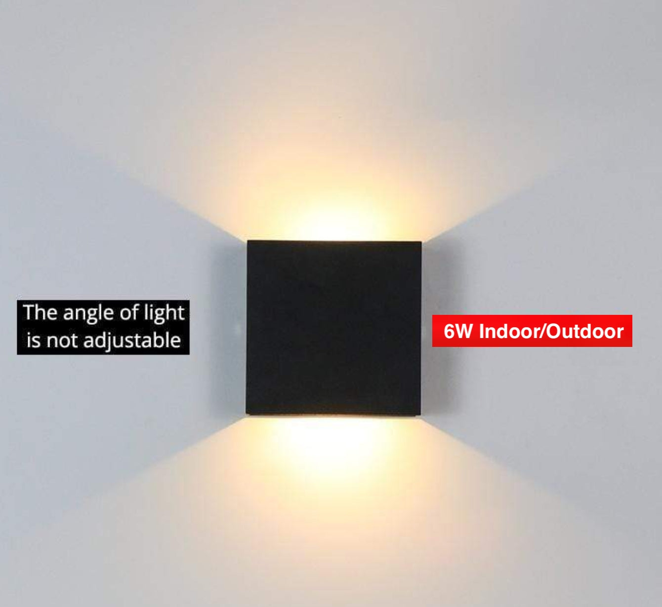 Modern Adjustable Square Outdoor Wall Lamp – LED Waterproof Lighting