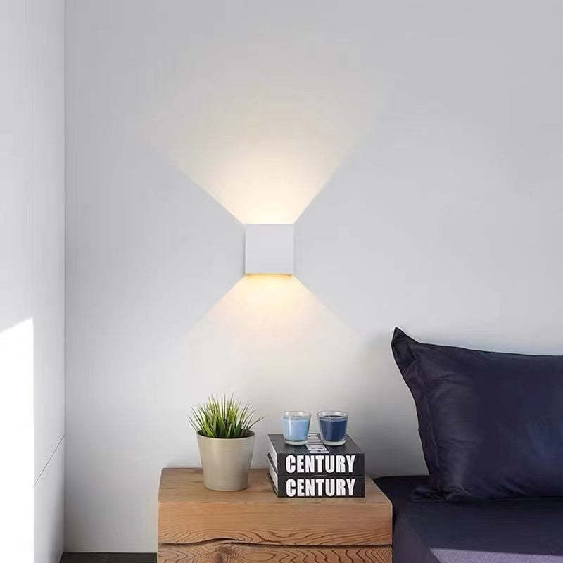 Modern Adjustable Square Outdoor Wall Lamp – LED Waterproof Lighting