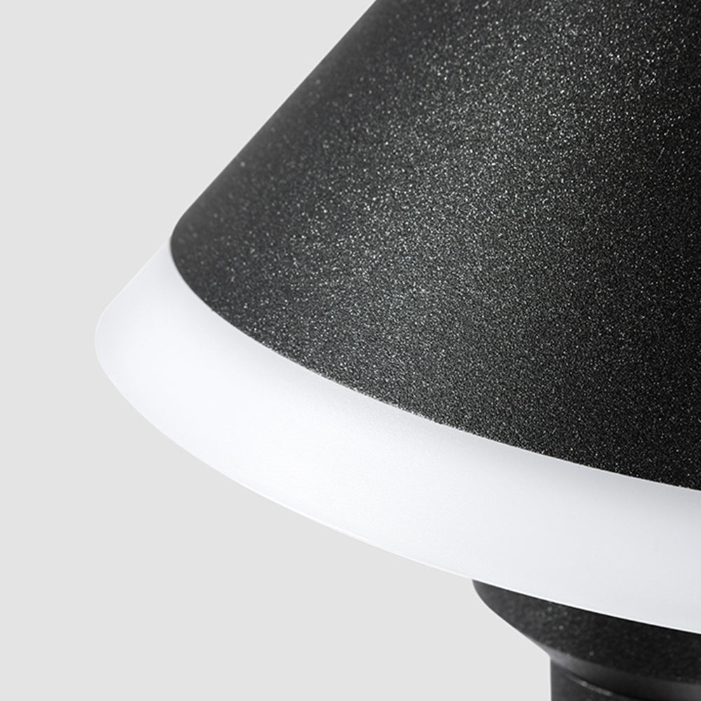 Modern Bowl-Shaped Metal Outdoor Wall Lamp with Soft LED Light