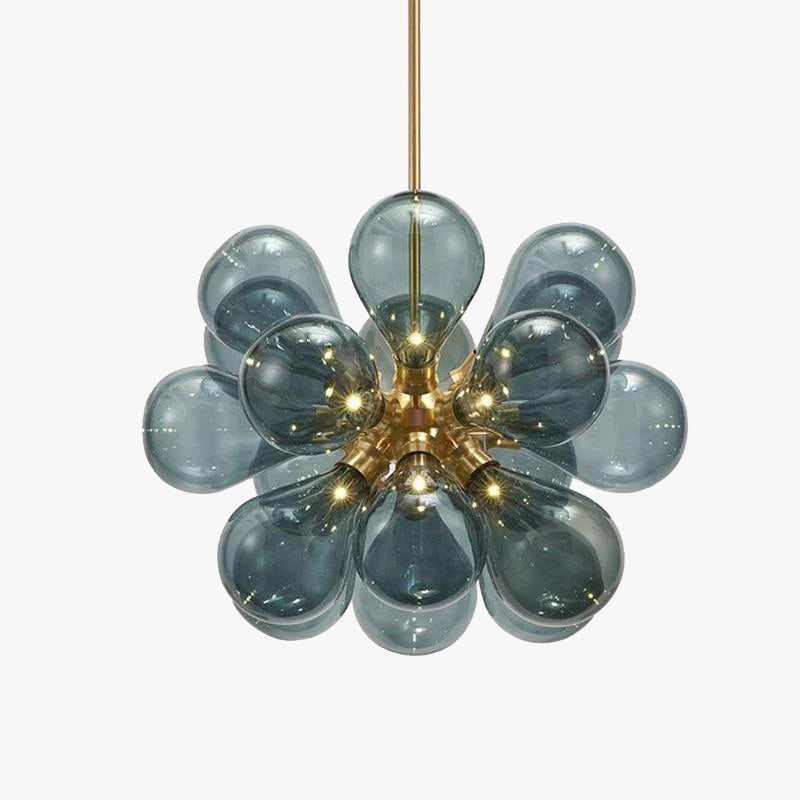 Modern Chandelier with Glass Bubble Shades