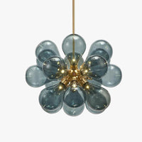 Modern Chandelier with Glass Bubble Shades