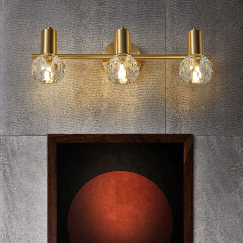 Modern Crystal Wall Lamp – Gold Elegant Design