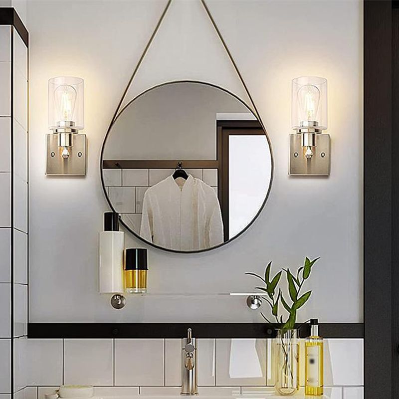 Modern Dual Shade Wall Lamp – Minimalist Style