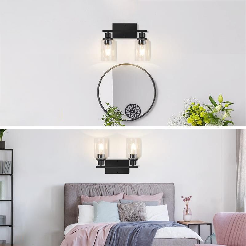Modern Dual Shade Wall Lamp – Minimalist Style